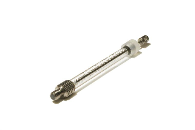 Kloehn 500uL Syringe 1/4-28 w/UHMW plunger tip for V6 Pumps
